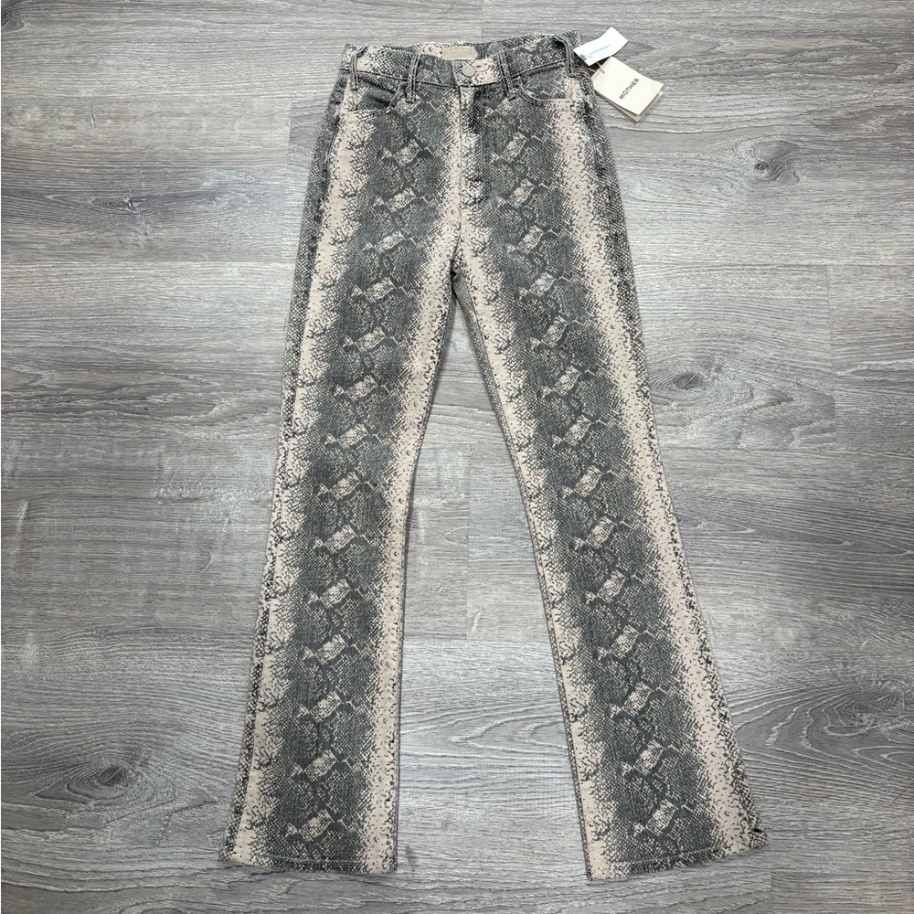 MOTHER NWT THE HUSTLER FLOOD SNAKE JEAN